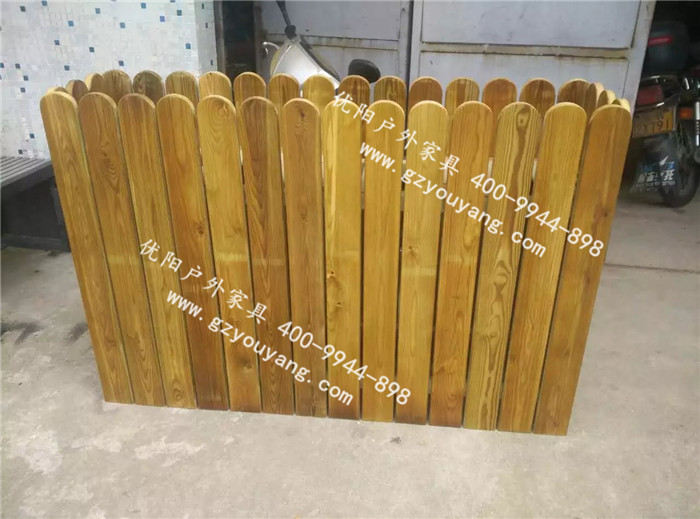 佛山顺德世纪莲体育馆定制芬兰木防腐花箱顺利出货（图）