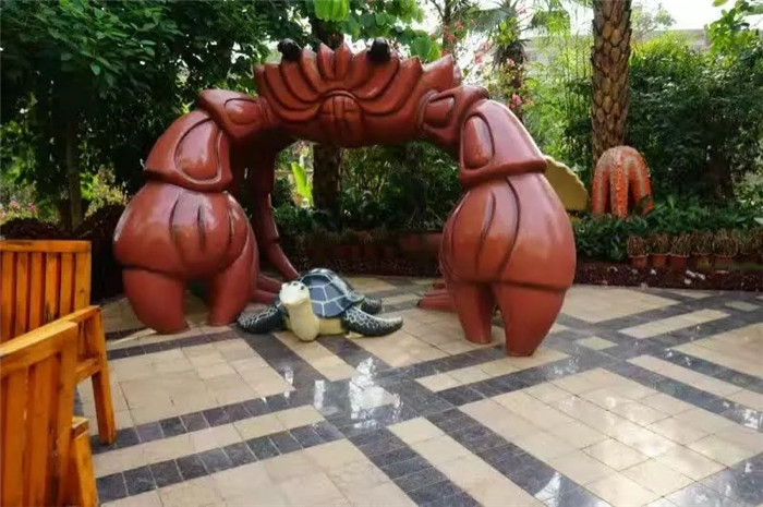 YY10-23玻璃钢大螃蟹雕塑